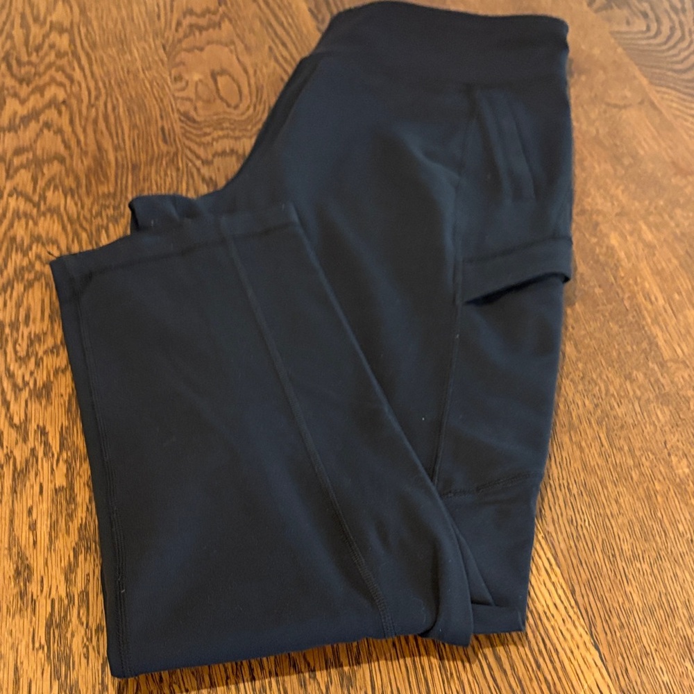 Duluth Trading Co Black Straight Leg Namastash Pants